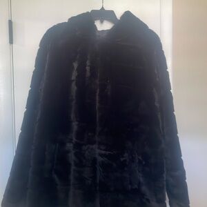 Reversible faux fur jacket new with tags